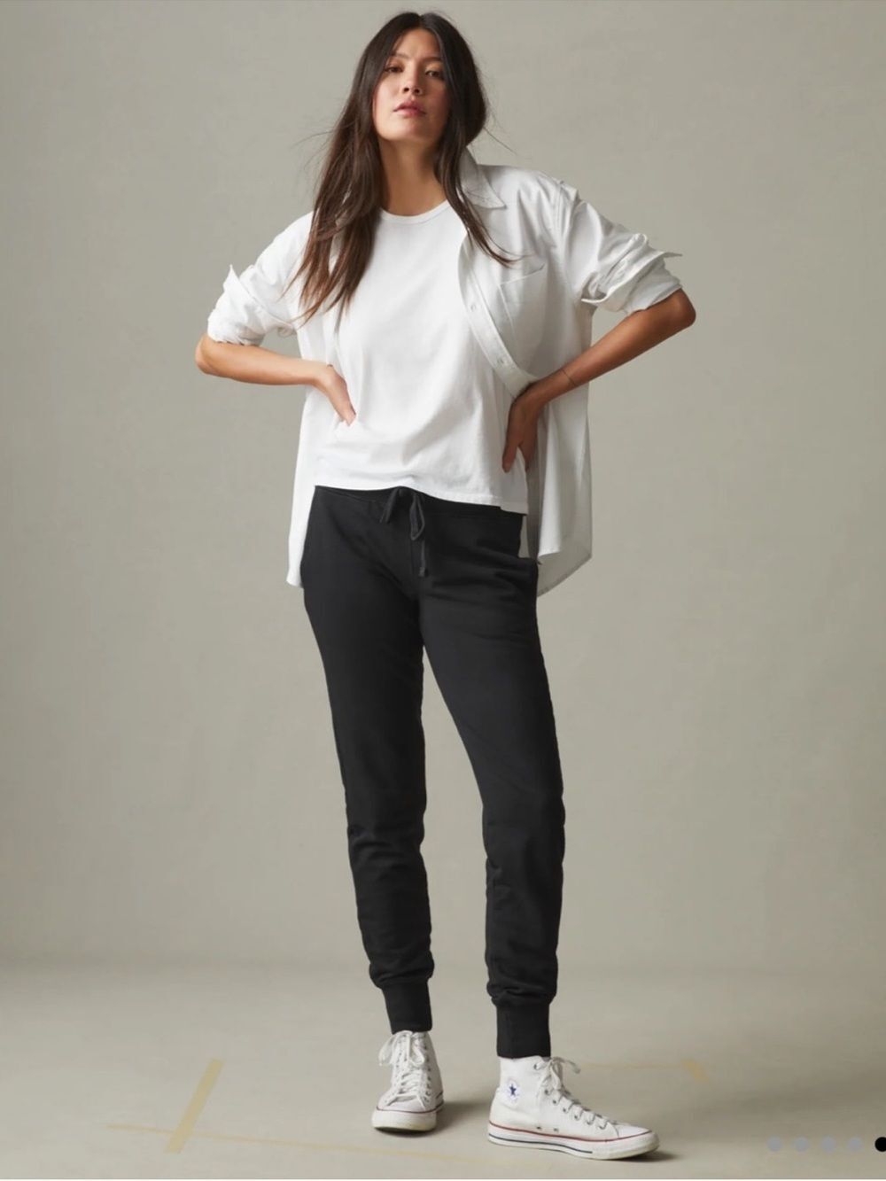 American Giant Women's French Terry Jogger in Black M